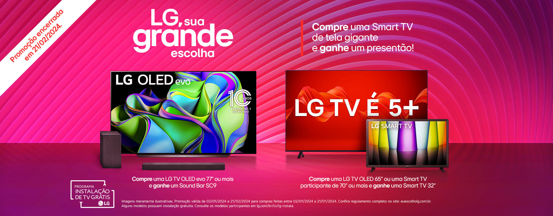 Promoção Telas Grandes - LG